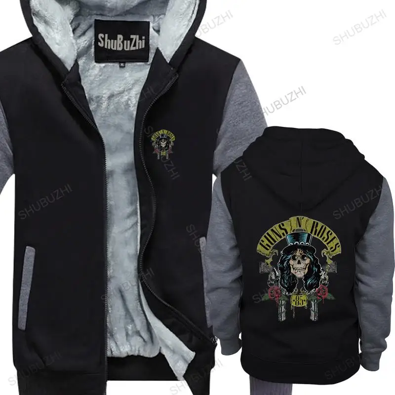 warm coat men fleece hoody Guns N‘ Roses ‘Slash 85‘ men winter sweatshirt drop shipping thick hoody male coat