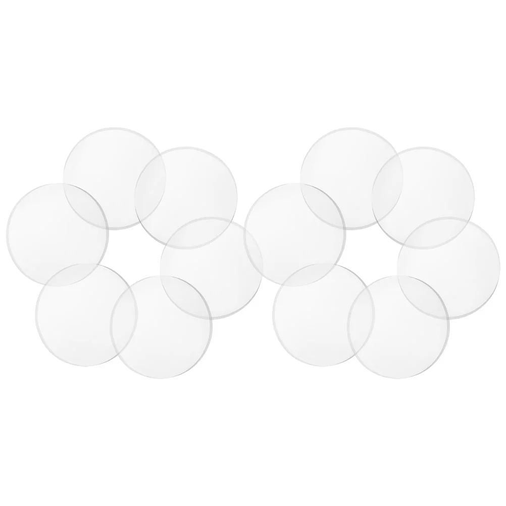 12 Pcs Furniture Suction Cup Gasket Pp Plastic Glass Table Rubber Spacer
