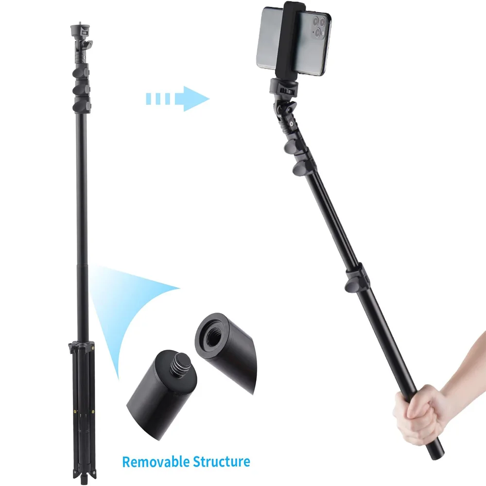 Selens Multifunctional Telescopic 160cm Aluminum Alloy Tripod Bracket Photo Studio Kits Phone tripod Photography Accessories