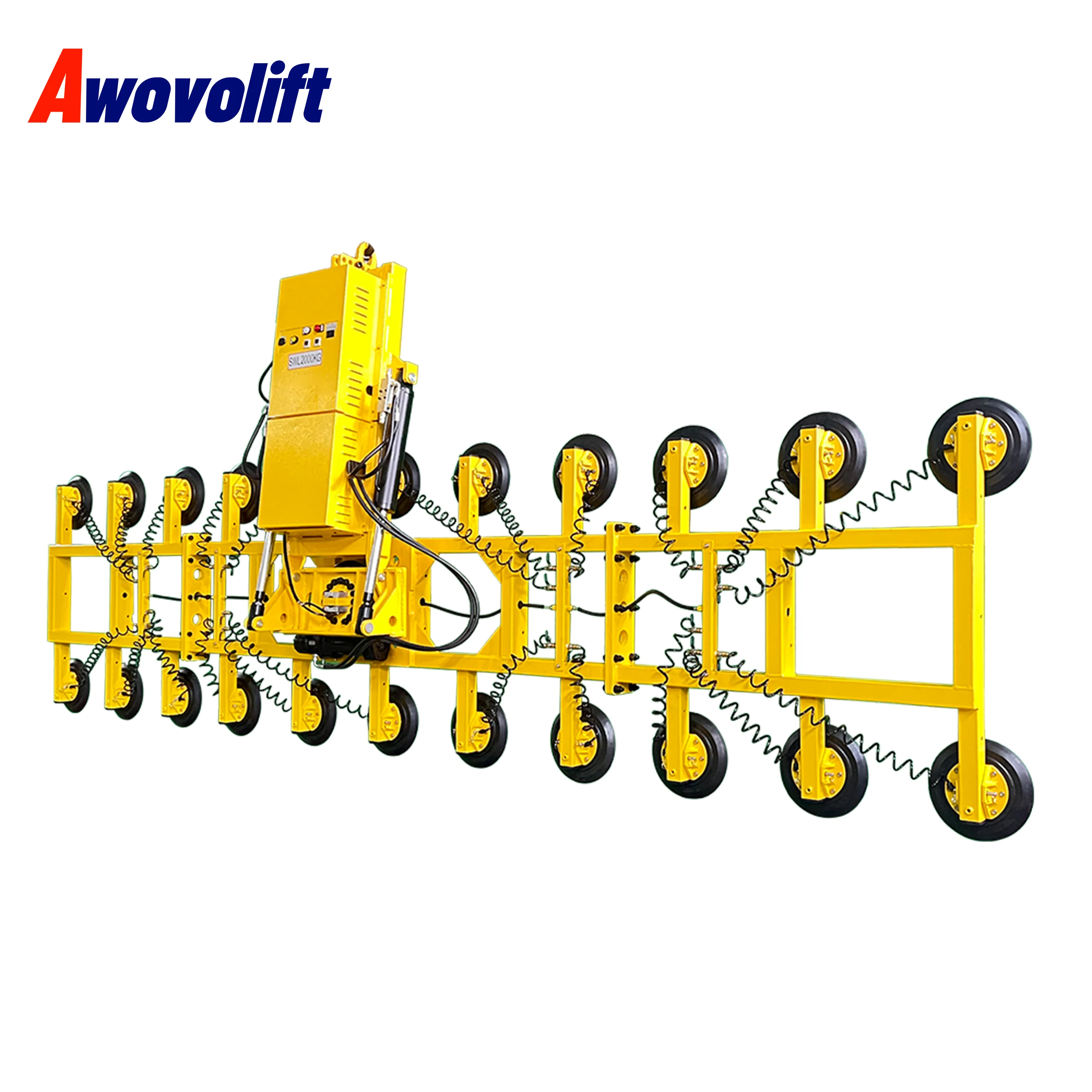 Awovolift Vacuum Lifter Hydraulic Flip Rotate Suction Cup For Glass CE Certification 12tons Glass Vacuum Glass Lifting