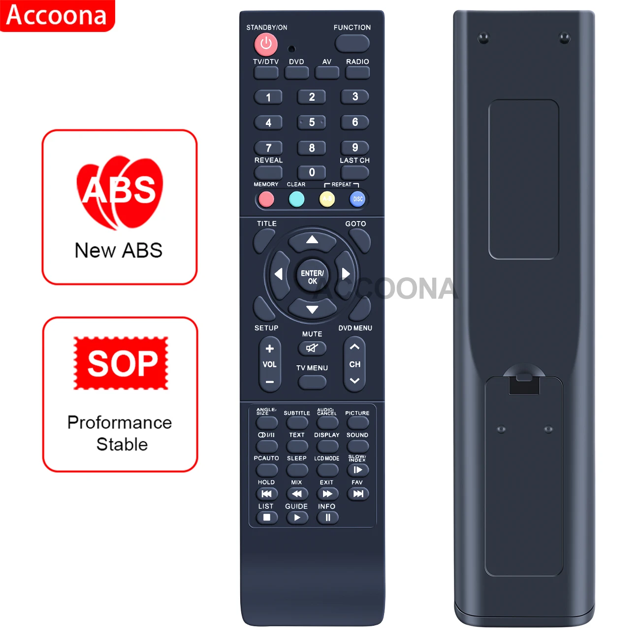 Remote control for Alba VARI BUSH BTVD-03 BTVD31217S2  ATVD91186P BTVD91186P Tv