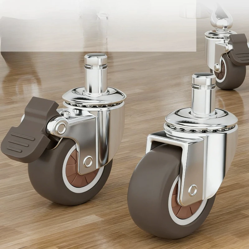 Ultra‑Quiet Heavy‑Duty Office Chair Caster Wheels Swivel Universal Replacement Rollers Executive Boss Chair Base Accessories