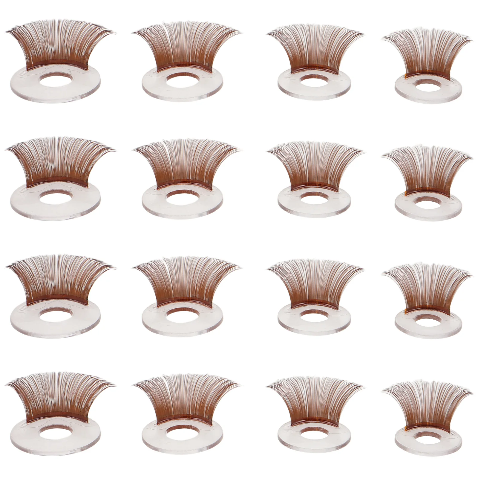 20 Piezas de Accesorios para Pestañas de 14 mm, 16 mm, 18 mm, 20 mm, Pestañas Curvas de Varios Tamaños para Amigurumi, Crochet, Animales de Peluche, Manualidades, Fabricación de Muñecas