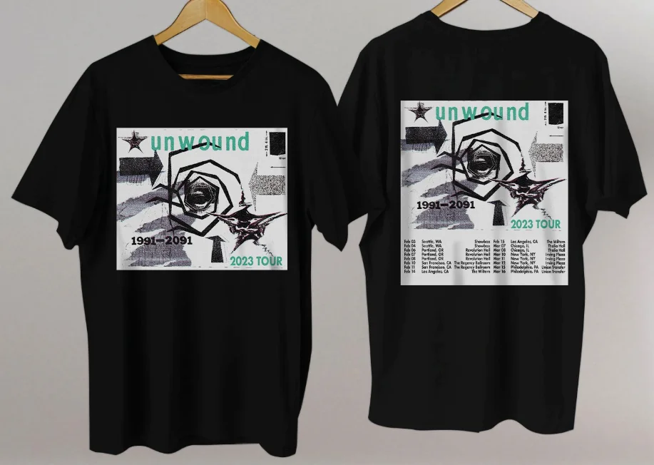 Unwound Tour 2023 tshirt