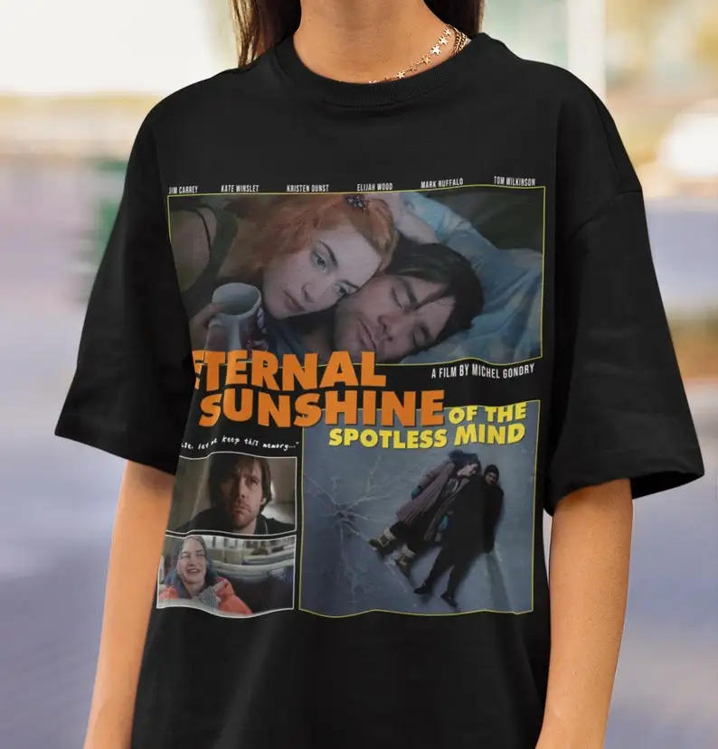 Eternal Sunshine of the Spotless Mind Movie T-shirt, Unisex, Vintage Retro Movie Tee Shirt, Gift for Movie Lovers, Washed Oversi