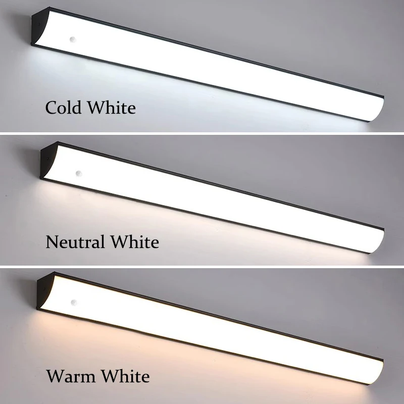 Long Wall Lamp Outdoor Waterproof Wall Mounted Sconce Lights Aluminum Street Lamp V Type Linear Bar Light Balcony Aisle Lighting