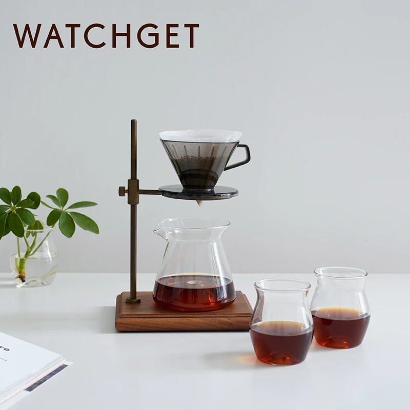 watchget Coffee Cup 150ml mini Glass Coffee Cup Coffee Pour Over Cup Heat Resistant Tea Milk Cup Barista Tool Coffee Accessories - Detail 1