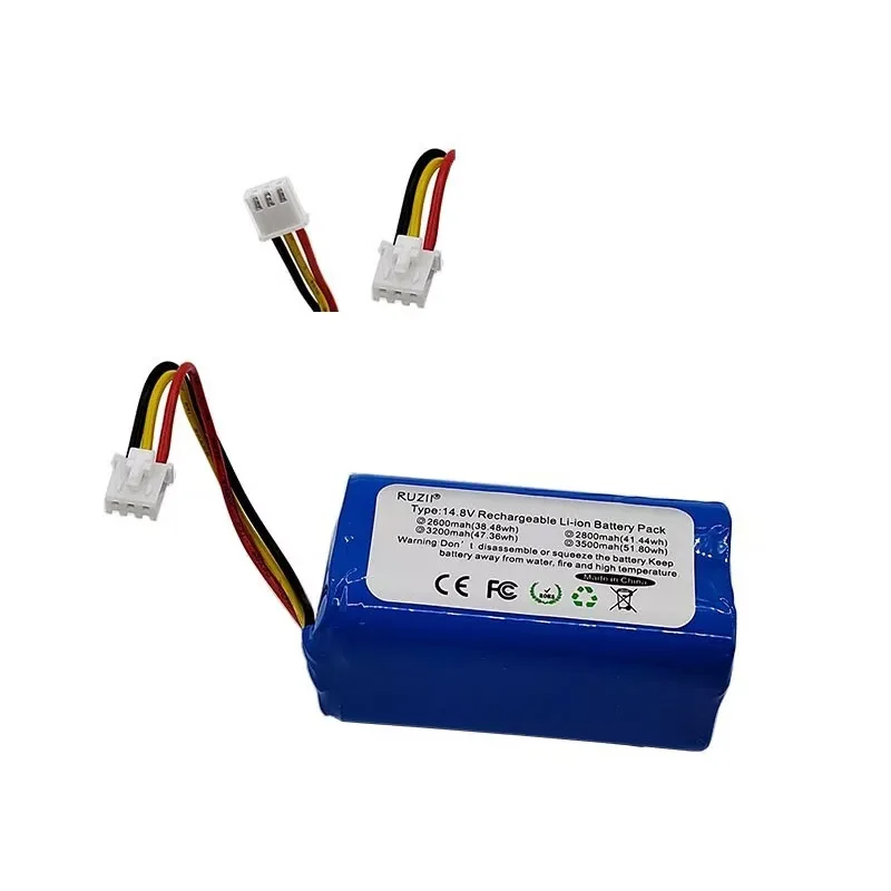 14.8 فولت 4S1P 2600 مللي أمبير 3500 مللي أمبير بطارية قابلة للشحن 18650 بطارية ل LIECTROUX C30B جهاز آلي لتنظيف الأتربة