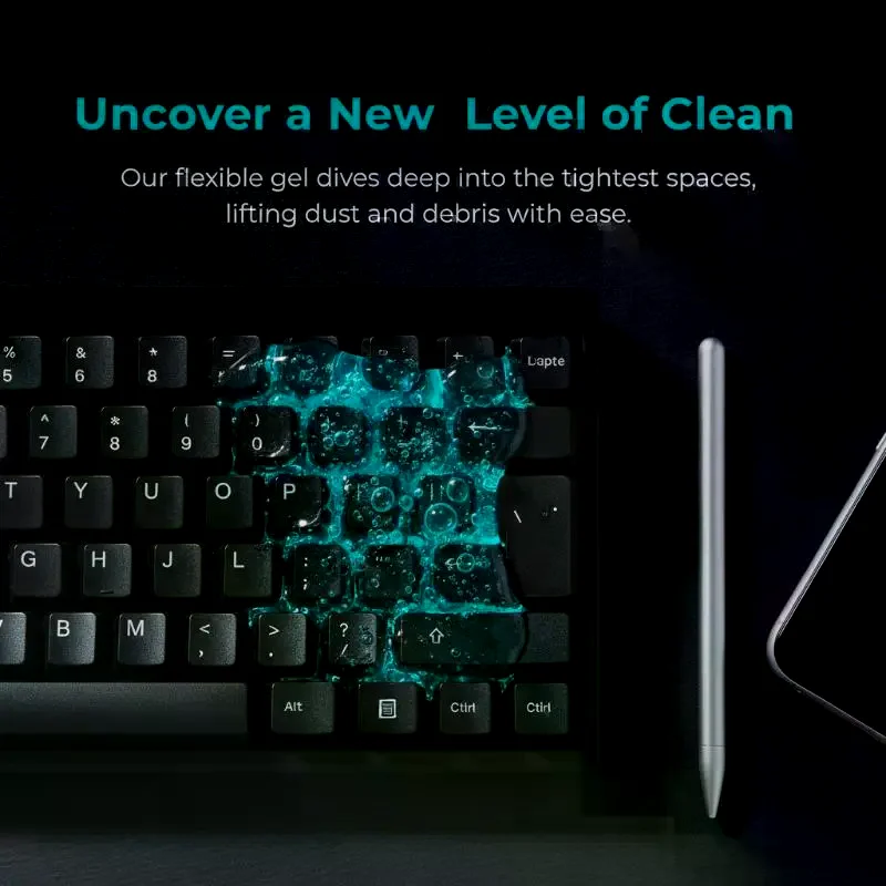 Reusable Dust Cleaning Gel Multi-Surface Strong Adsorption Cleaner for Keyboard Car Vent Home Printer Desk
