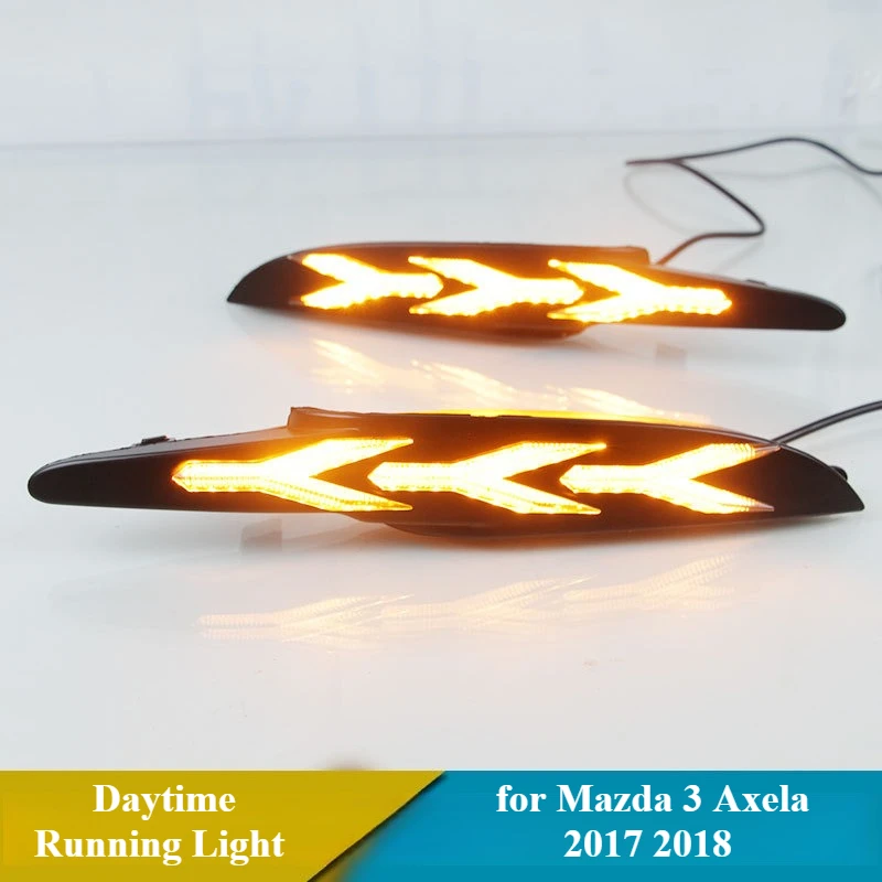 for Mazda 3 Axela‌ 2017 2018 Daytime running light modification durable exterior accessories for daytime running front fog light