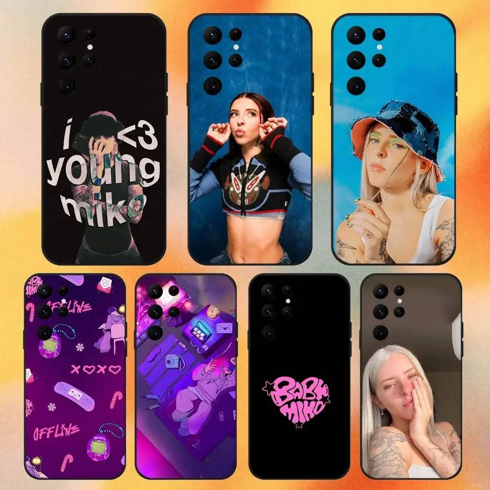 

Young Miko Jetski Rapper Phone Case For Samsung S 25,24,23,22,30,21,10,9,Ultra,Plus,Lite,FE,4,5G Black Soft Case