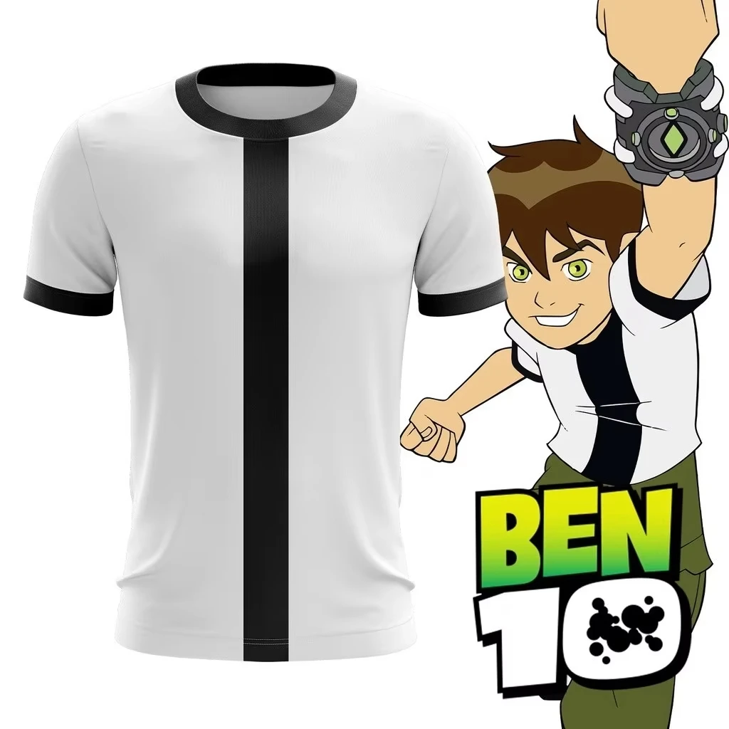 Camisetas de Anime Omnitrix Ben10 para Cosplay, Camisetas 3D de Ben Tennyson para Niños, Camisetas de Dibujos Animados para Hombres y Mujeres, Camisetas Harajuku de Manga Corta Y2k, Camisetas para Senderismo
