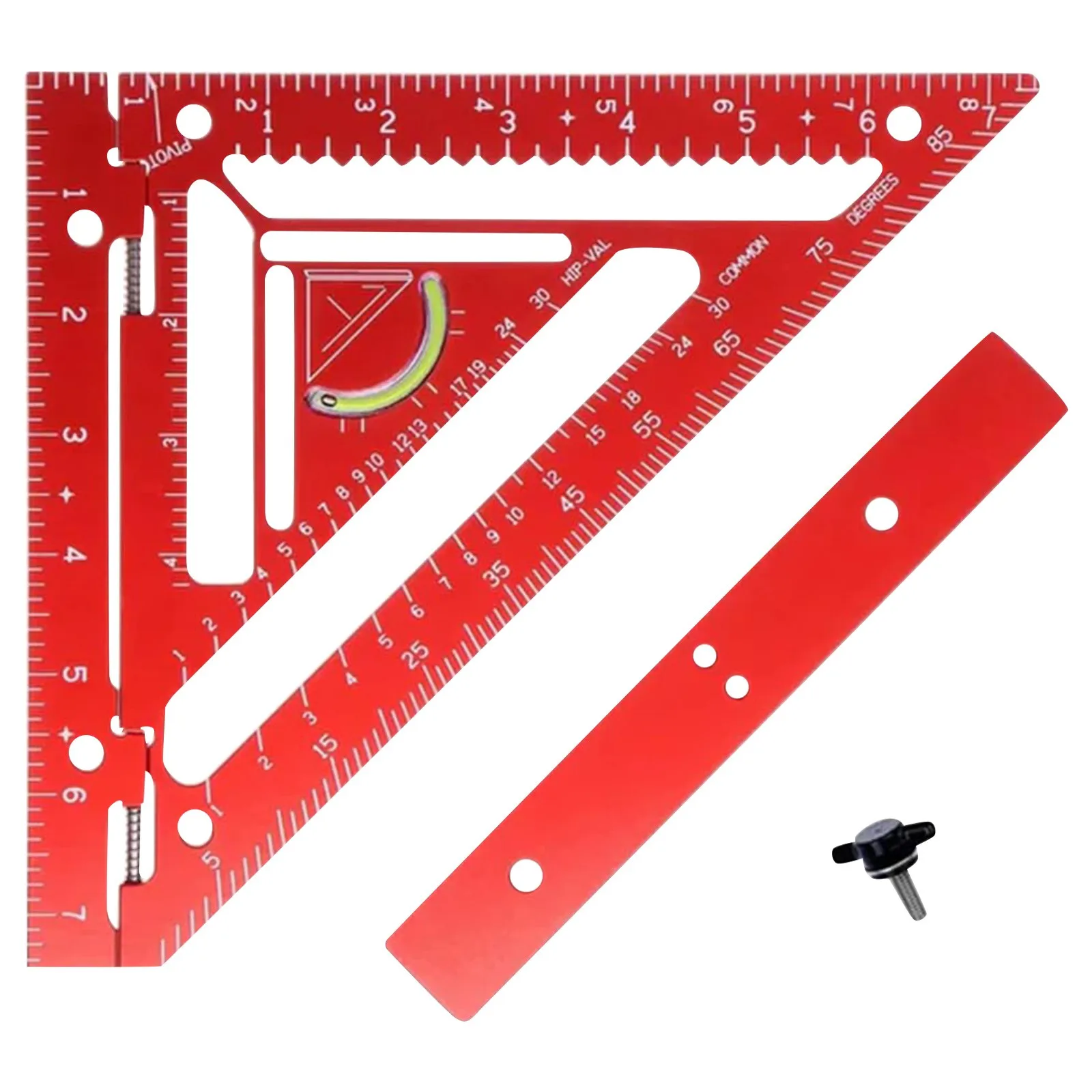 Triangle Ruler 7Inch Measurement Tool Aluminium Alloy Carpenter Set Square Angle Woodworking Tools Try Square Triangular Metric