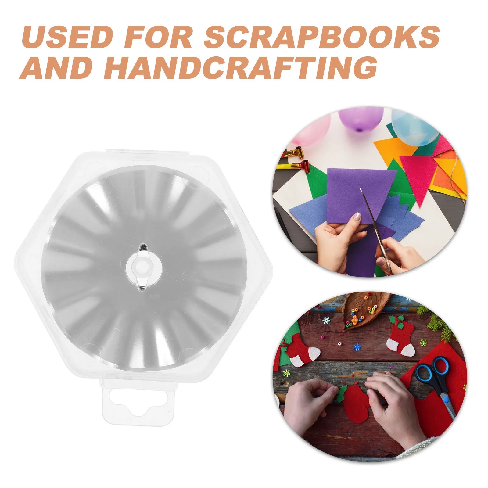 Cuchillas de corte rotativas, cuchillas afiladas de repuesto de acero inoxidable para costura de tela, accesorios para manualidades acolchados, 5 uds.