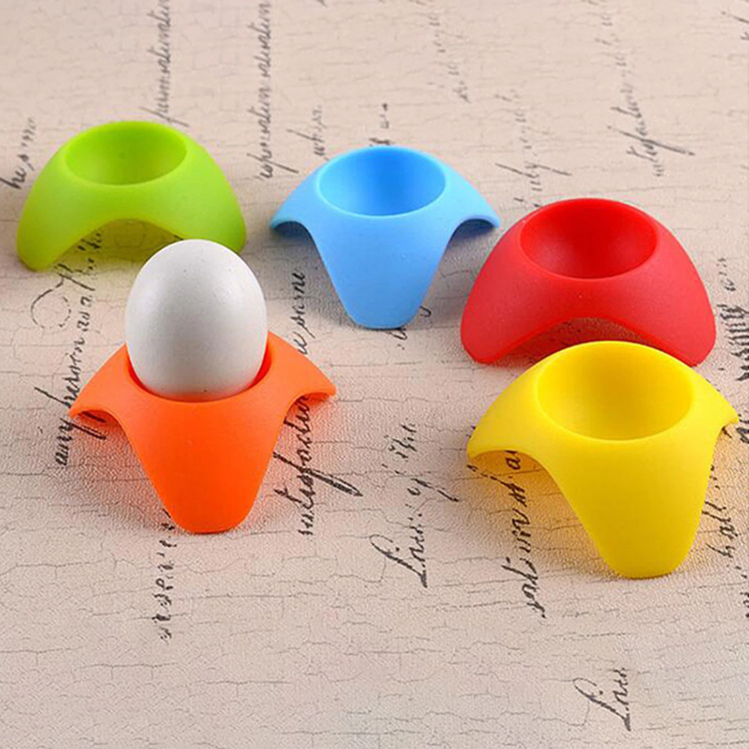 Brighten Up Your  with a Colorful Silicone Egg Tray  Rack!