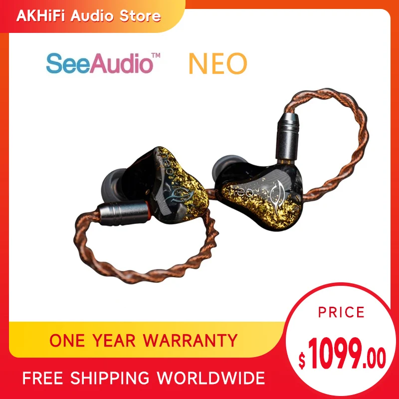 SeeAudio NEO 10BA متوازن حديد HiFi سماعة داخل الأذن IEM اليدوية الراتنج ACG التريبل ACG الموسيقى الصوتية 2Pin انفصال