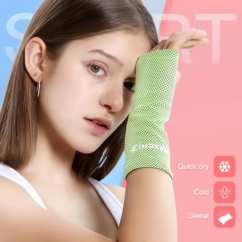 1 Pc Ice Cooling Wrist Band Sports Compression Wrist Guard Arthritis Brace Sleeve Support Elastic Glove For Cyling Outdoor Sport