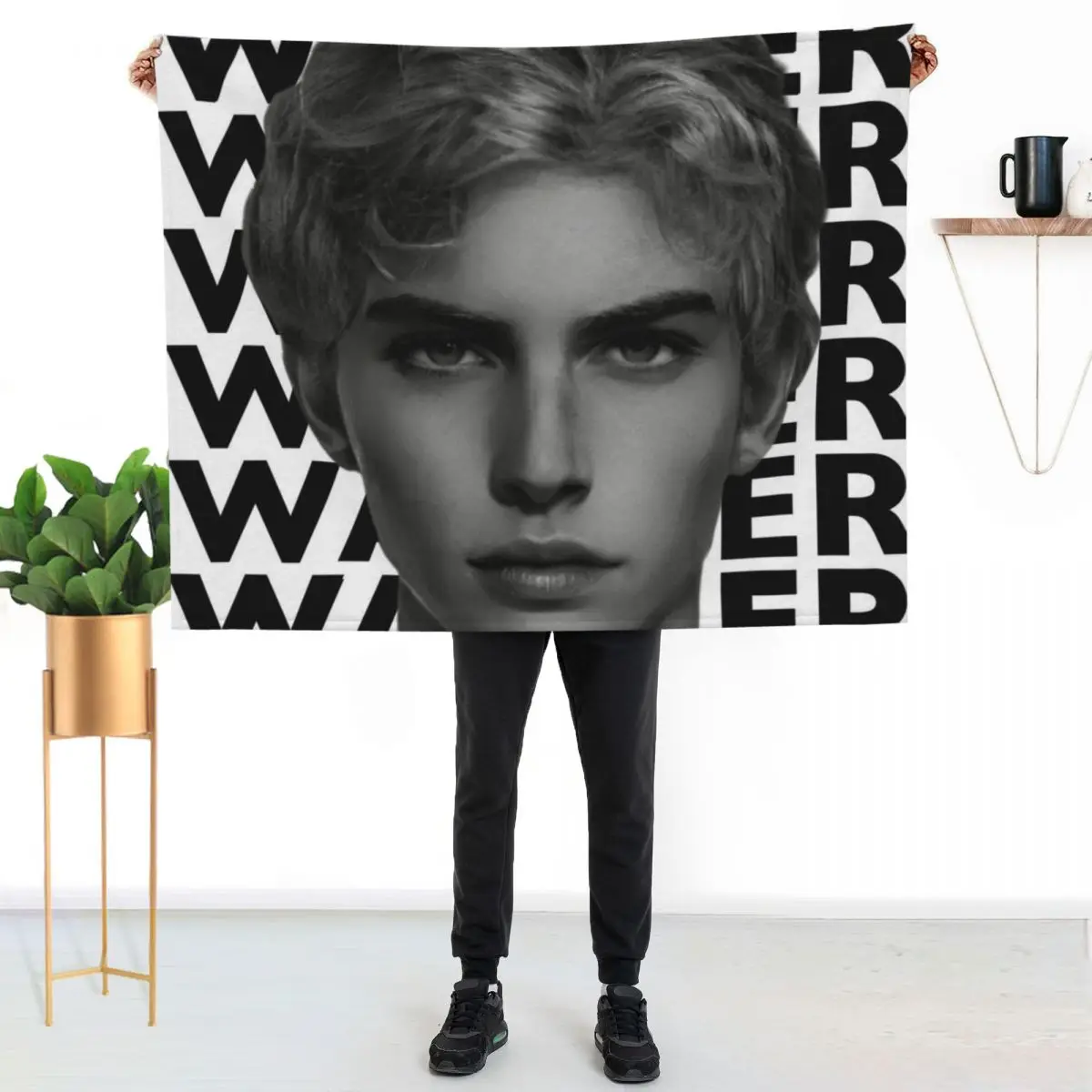 

Aaron Warner, Shatter Me Throw Blanket Men's Soft Warm Throw Blanket for Couch