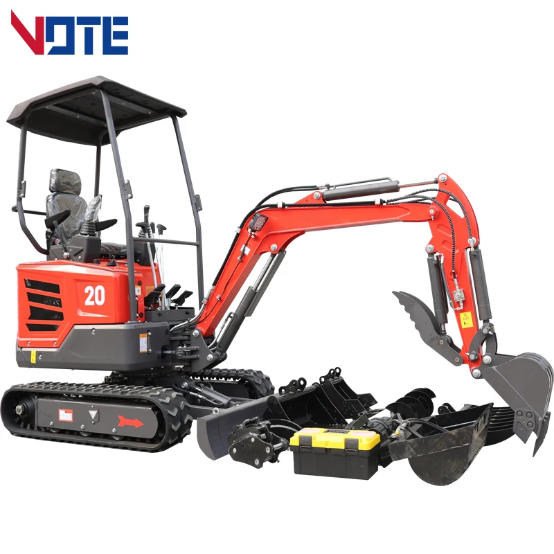 Hydraulic Small Micro Crawler Bagger 2 Ton Multifunctional Portable Mini Excavator Grab Digger Fast Delivery Chinese Escavadeira