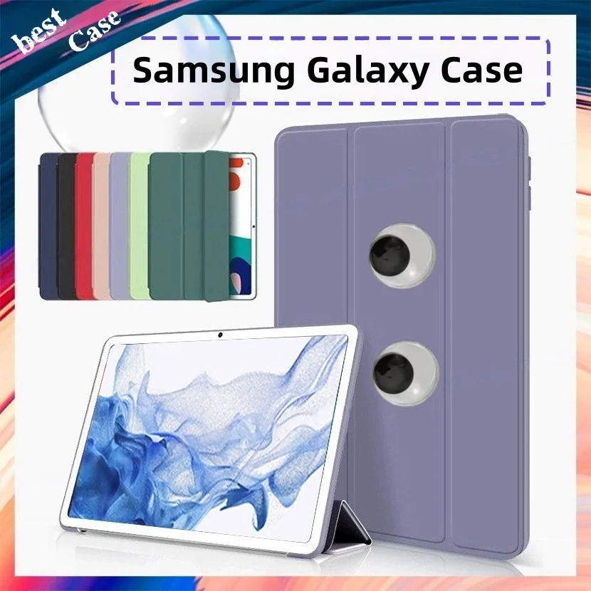 

For Samsung Tab S9 FE 11" three-fold stand tablet protective Cover For Galaxy Tab S9 11inch X710/X716B DIY Kids Tablet Cases