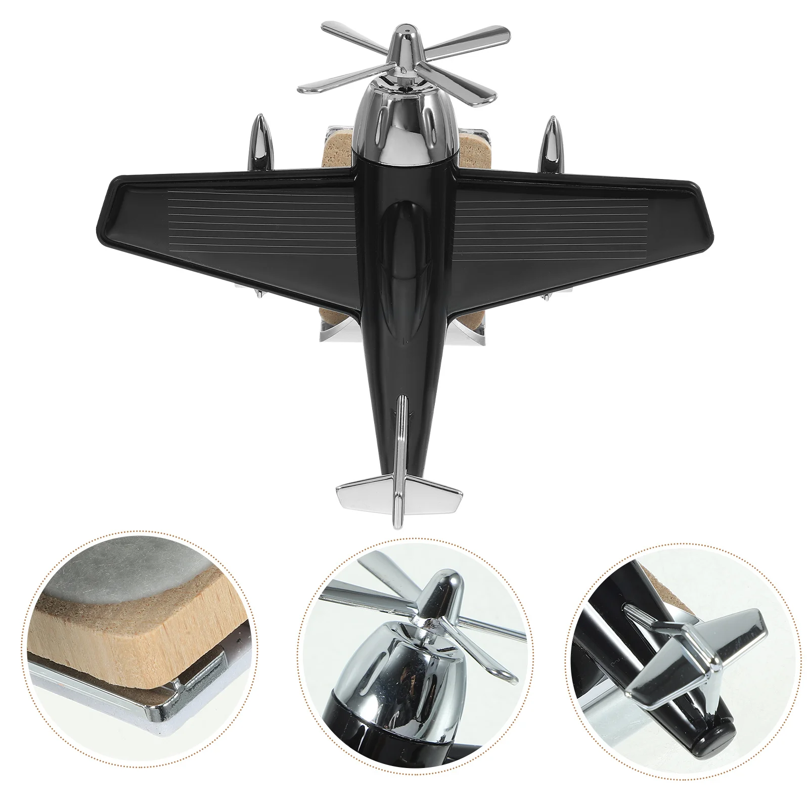 

Solar Powered Helicopter Air Freshener Car Dashboard Decor Not Easy to Move Enhance Car Interior Style Solar Aircraft Ornaments