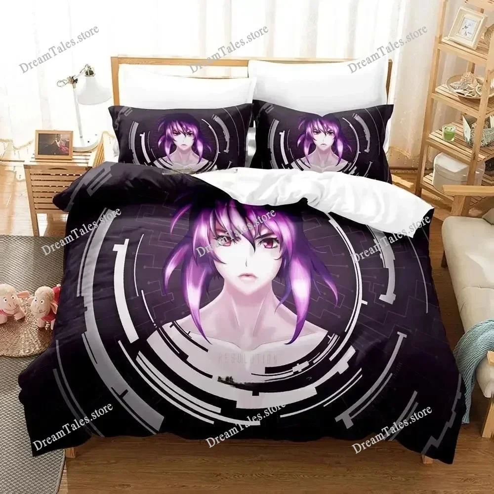 Ghost in The Shell Bedding Set Single Twin Full Queen King Size Bed Set Adult Kid Bedroom Duvetcover Sets 3D Anime Bed Sheet Set