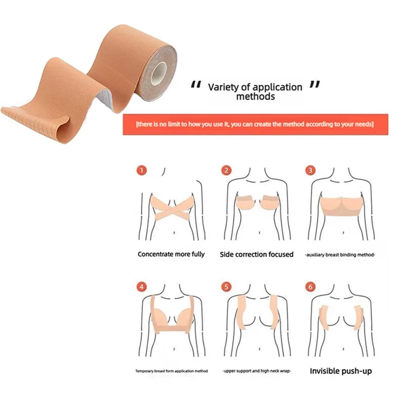 1 pcs of elastic breast-lifting patches—invisible and breathable—also suitable as sports tape for joint support image 2