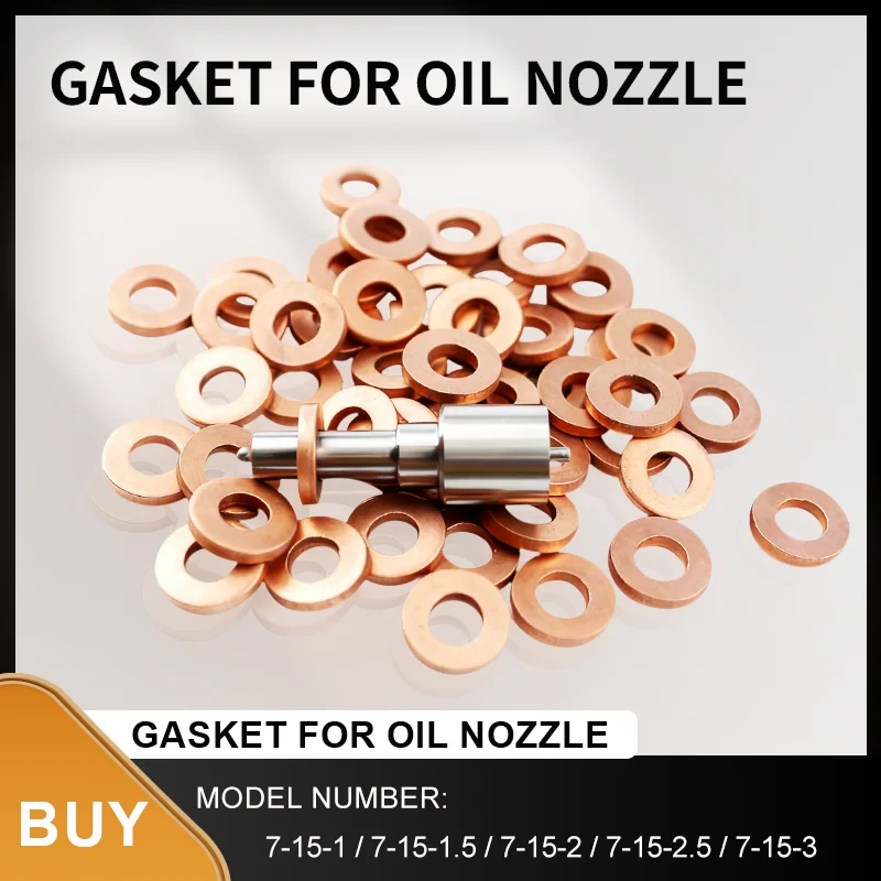 

7-15-2 Fuel Injector External Gasket For 7mm Lower Half Injector High Performance Stable Working Replacement Components