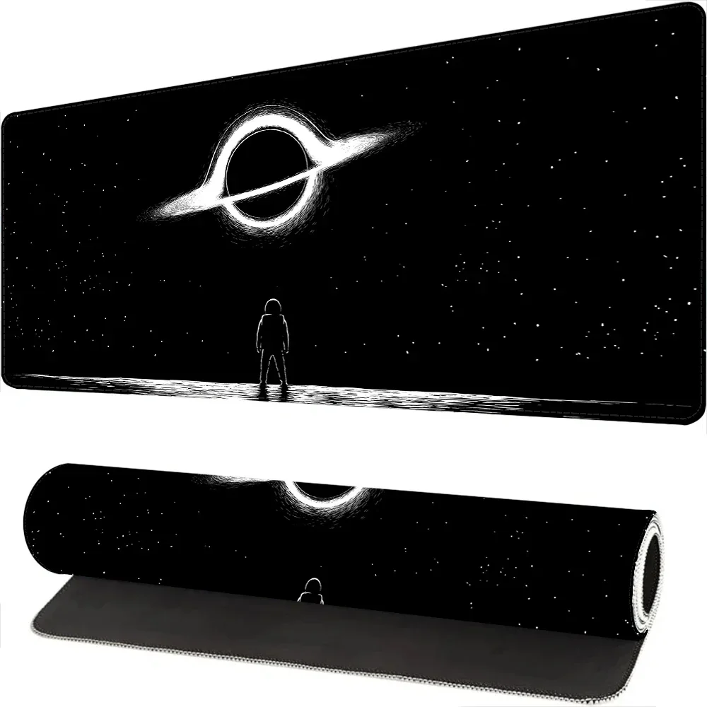 Black Hole Mouse Pad Large Stars Desk Mat Gaming Keyboard Mousepad Laptop Gamer 900x400 Office Carpet Accessories Desk Pad Rug