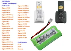 650mA Cordless Phone Battery for Siemens Gigaset AL140,A120,A145,A14,AS14,A160,A165,A16,A240,A245,AL145,AS140,AS150