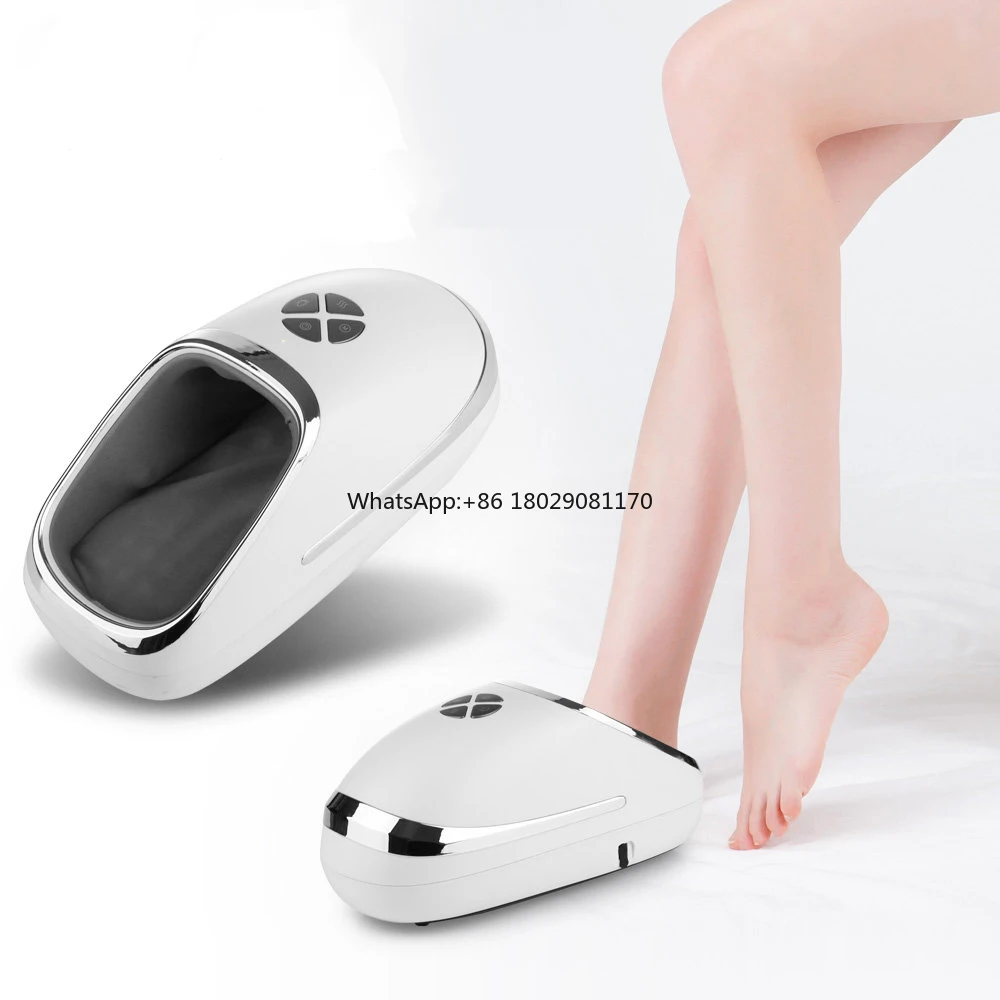 

Portable Smart Under the Desk Heat Blood Circulation Electric Foot Massage Shoes Machine Shiatsu Foot Massager with Heat