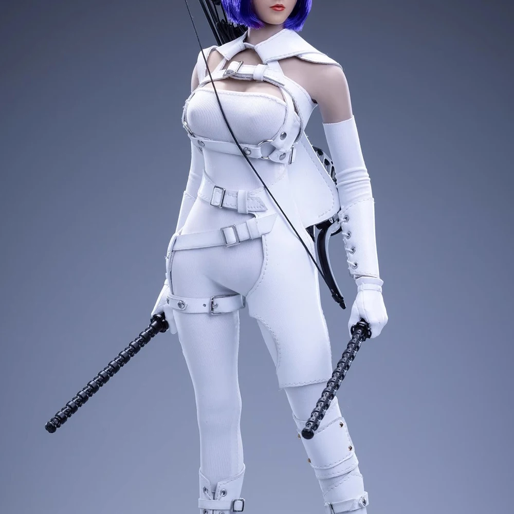 

1/6 комплект одежды для агента-солдат, сексуальный облегающий комбинезон без рукавов с кожаным ремешком для 12-дюймовой экшн-фигурки, модель тела