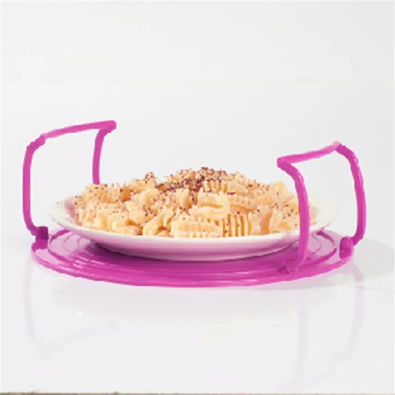 Microwave Folding Tray Microwave Heating Tiered Tray Rack Microwave Oven Racks Steam Holder Microwave Heat-Resisting Tray