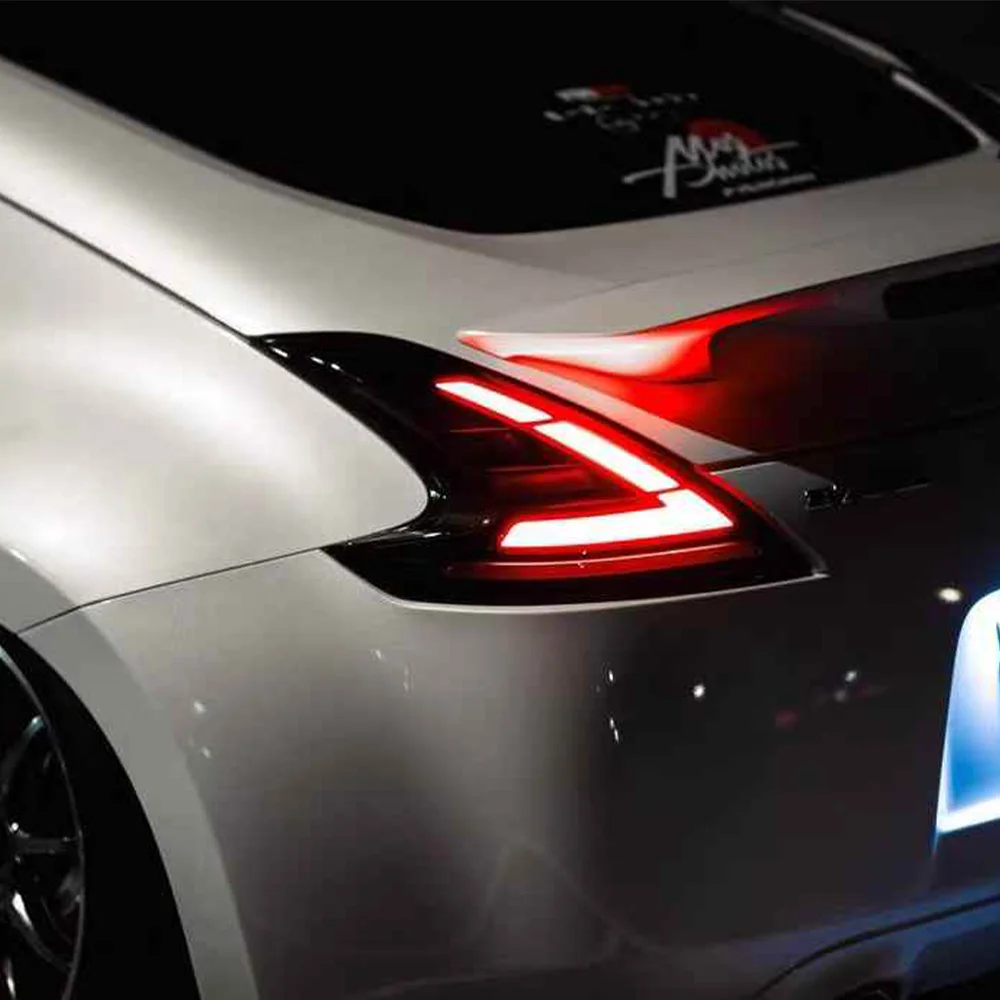 For Nissan 370Z 2012-2015 Auto Back Lamps Upgrade Dynamic Flashing Signal Light Tool Accessories LED Car Taillights Assembly