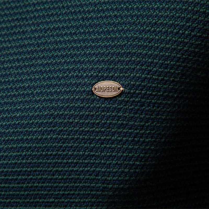 Men's Semi-Zipper Stand-Up Collar Cotton Sweater Autumn 2025 European-Style High-Quality Business Casual Knitted Sweater