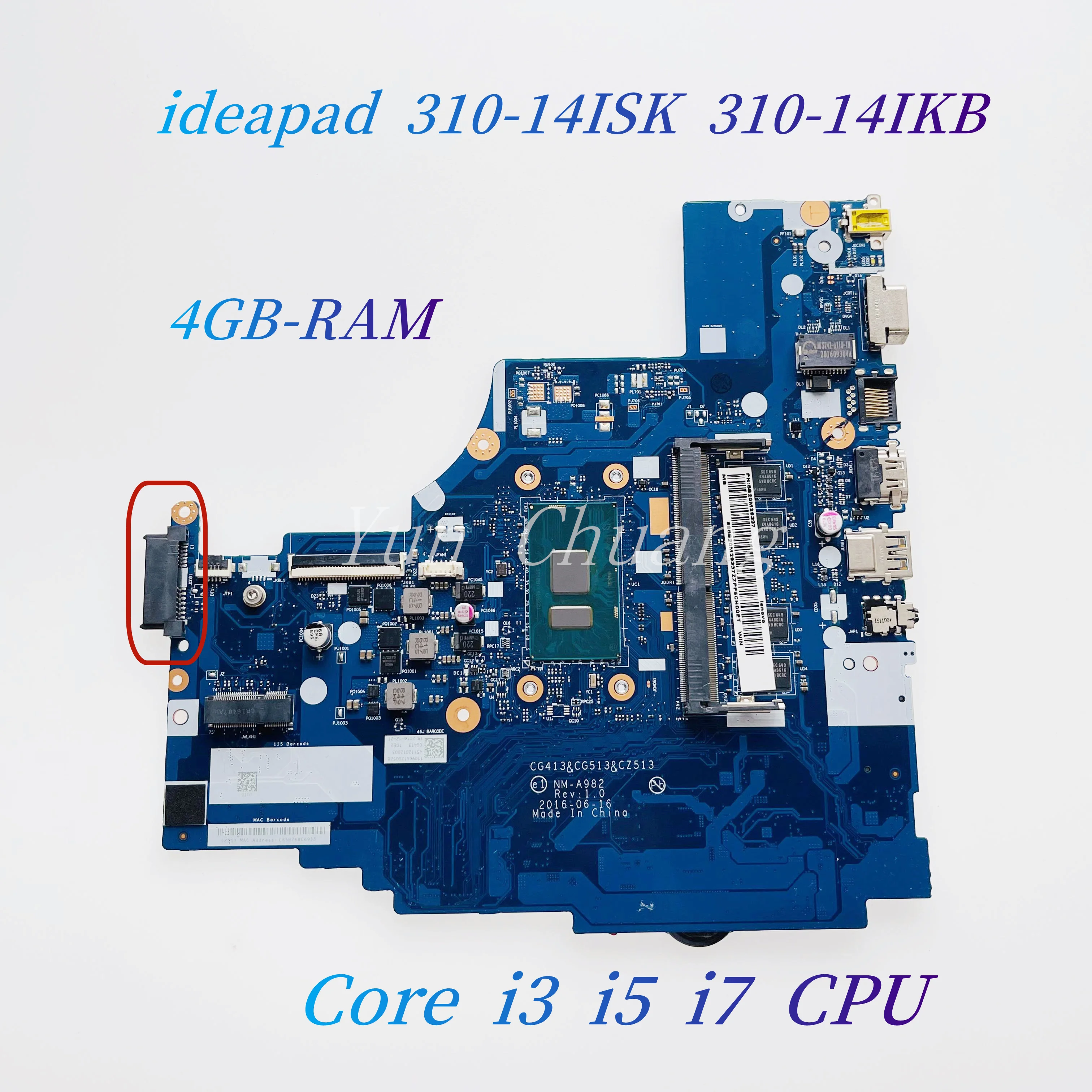 Intel Core i7-4510U LA-A341P Motherboard for Lenovo ThinkPad Yoga (Type