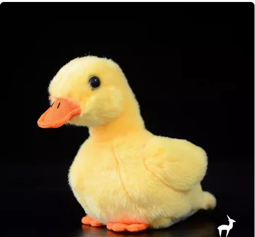 Simulation  12cm  Hight quality  duck doll yellow duck plush toy For Children Baby  gift