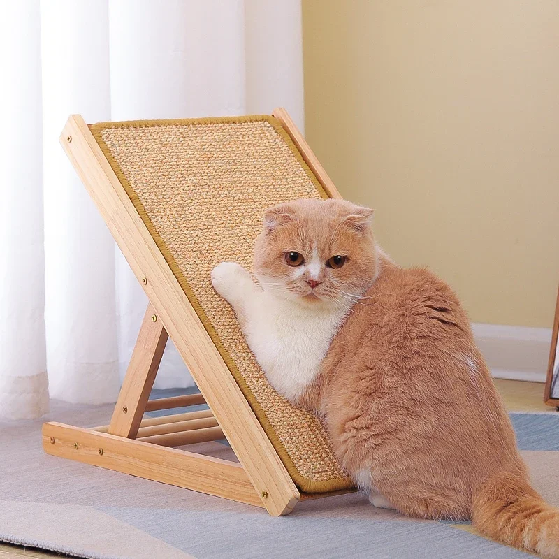 Cat Toy Large Size Sisal Cat Claw Board Cat Scratcher Pets Scratching Post L-vertical Wear Resistant To Chips Pet Accessories