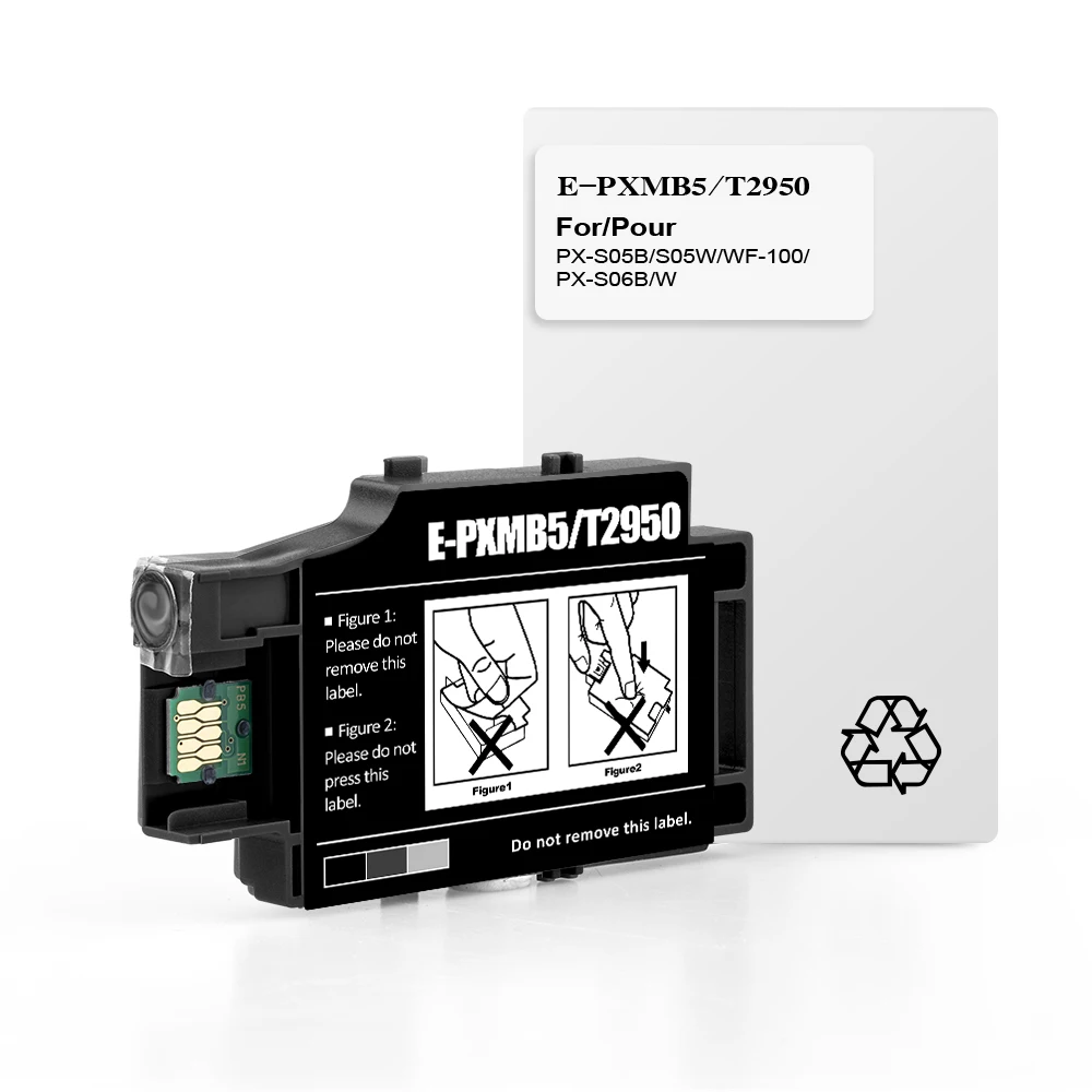 Per Epson T289 T290 Cartuccia del serbatoio di manutenzione con chip per Epson WF-100 WF-100W WF-110 Stampante Serbatoio di manutenzione dell'inchiostro di scarto