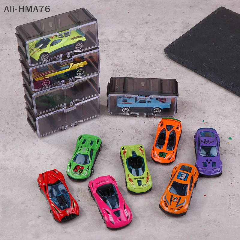 5 set di macchinine 1: 64 Auto da corsa per auto sportive scorrevoli in lega. Come una collezione e decorazioni per la casa, regalo di Natale di Halloween