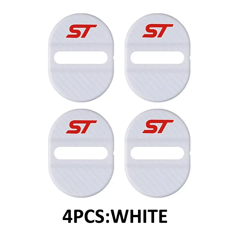 4Pcs Noise Reduction Car Door Lock Buckle Protector Cap Latch Guard Cover for Ranger Transit Maverick Everest Mustang Escape
