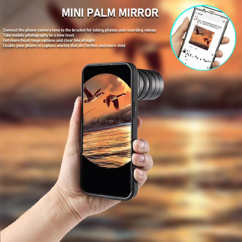 Telephoto Lens for Smartphone 4K HD Clip-On Cell Phone Camera Universal Zoom Lens for iPhone Samsung Concert Travel Photography