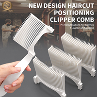 NEW Design Barber Positioning Haircut Comb Professional Curved Flat Top Hair Combs For Men Fade Clipper Comb Salon Styling Tools