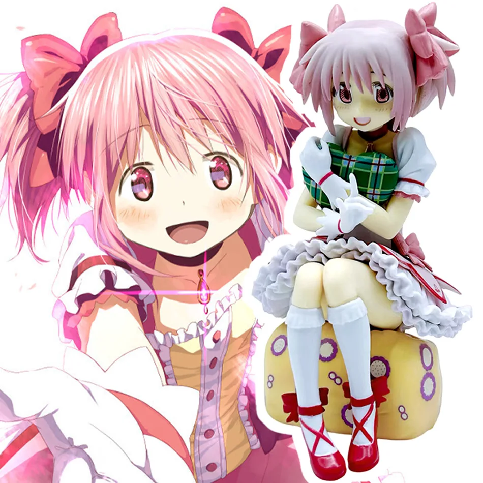 

New Anime Puella Magi Madoka Magica Kaname Madoka Character Models Figurines Desk Ornaments Siting Toys Collection Otaku Gift