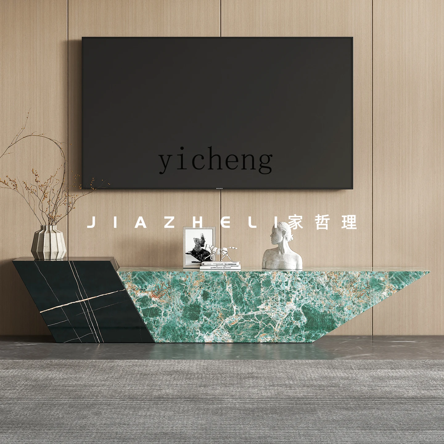 

LX TV cabinet living room high-end living room Italian minimalist floor