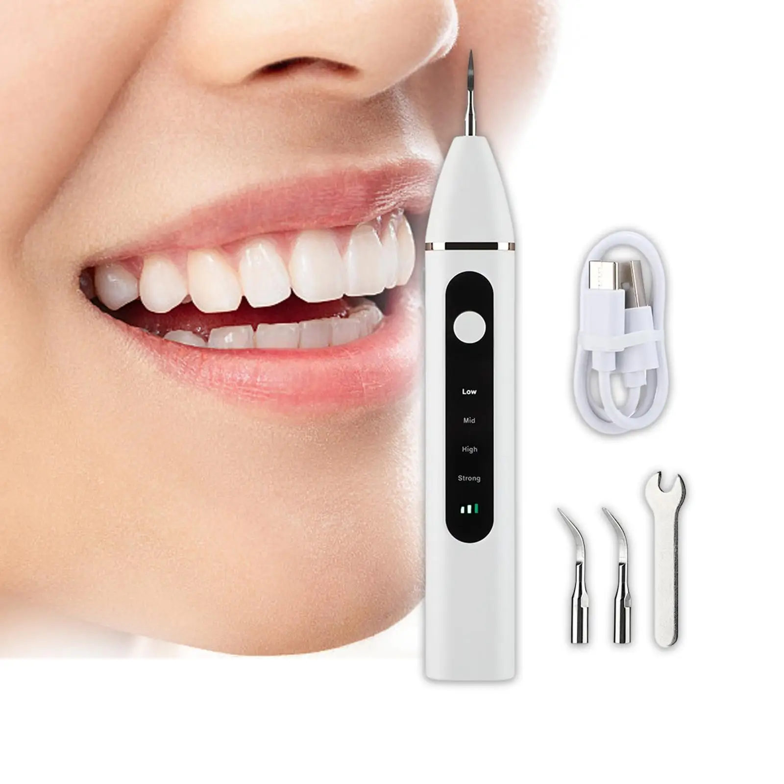 Cordless tooth Cleaner cleaning Toothbrush Modes Scaler IPX6 for Home Travel