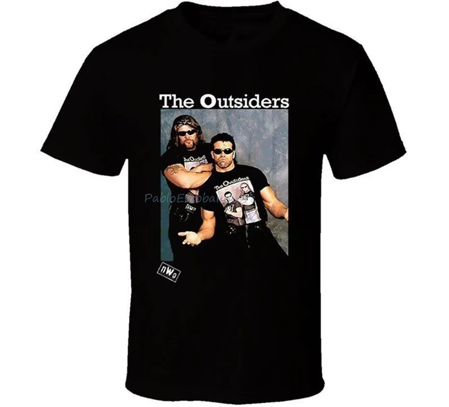 The Outsiders Nwo New World Order Wrestling T Shirt T-Shirt Tshirt Tee Summer O Neck Tops Tee Shirt