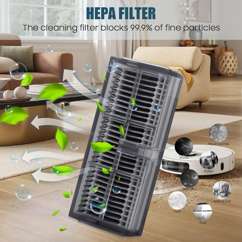 ABBK-ملحقات لـ Dreame L10s Pro Ultra Heat / X30 Ultra Robot Vacuum Cleaner، الفرشاة الرئيسية، أكياس الغبار، المناديل، المرشحات