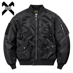 Winter Thick Tactical Bomber Jacket for Men Black Function Air Force Jackets Pilot Warm Coats Hip Hop Streetwear Male
