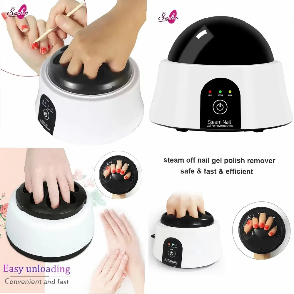 Professional for Steams Nail Gel Remover Machine, Fast Gentle Easy for Salon & Home Use